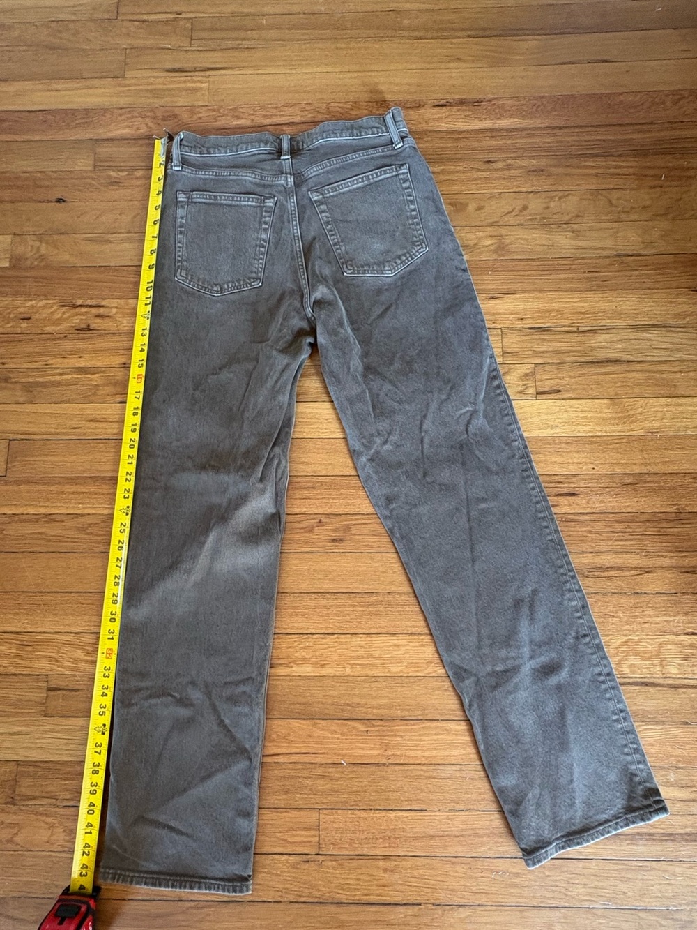 Abercrombie & Fitch Brown 90s Straight Ulta High Rise Jeans - Picture 4 of 6